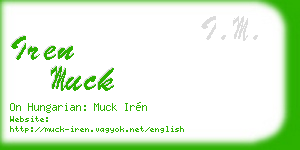 iren muck business card