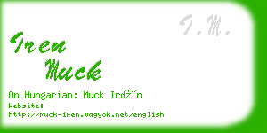 iren muck business card